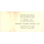 Deblin - Invitation to dance evening , First passenger first flight, 1938 (545)