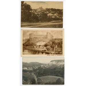 Zbaraż, Trembowla, Krzemieniec - zamki zestaw pocztówek 3 szt (583)