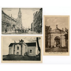 Chortkiv, Zhovkva, Holoby - set of postcards 3 pcs. (585)
