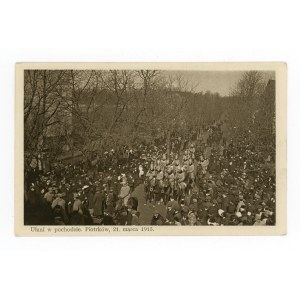 Piotrków - lancieri in processione il 21 marzo 1915. (920)