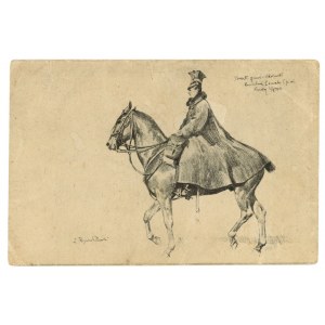Art postcard - Lancers of the 1st Regiment. Drawn by Z. Rozwadowski (1828)