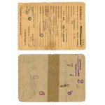 Lagerausweis - dokumenty więźnia 2 szt., obóz pracy w Niemczech, 1944 (303)
