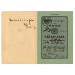 Paszport Polki z Gdańska, Prusy 1920 (304)