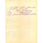 Świadectwo leśniczego, Administracja Dóbr i Interesów Ks. J. Radziwiłła. Nieborów 1919 (338)