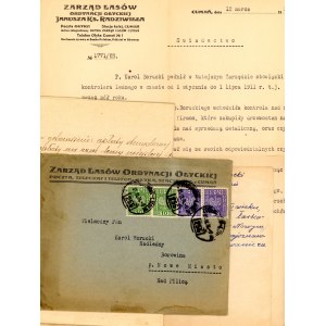 Świadectwo leśniczego oraz z inne dokumenty, Zarząd Lasów Ks. Janusza Radziwiłła, Cumań 1934 (340)
