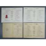 M/S Batory - zestaw 6 menu ze statku oraz pismo POL (376)
