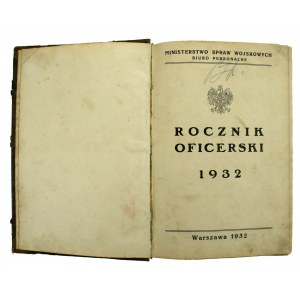 Rocznik oficerski 1932. Wyd. MSW, Warszawa, 1932 (708)