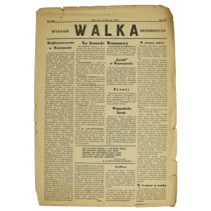 Powstanie Warszawskie, gazeta Walka, nr 66 (5) 17 VIII 1944 (837)
