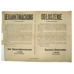 Afisz - appeal of Governor von Beseler to respect the orders of the authorities, W-wa, 1916r (207)