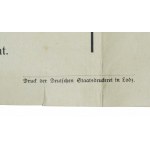Afisz - nagrody za zwalczanie bandytyzmu, Łódź, 16 marca 1916r (212)