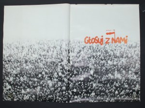 Plakat -Głosuj z nami, wybory 1989r, Solidarność (364)