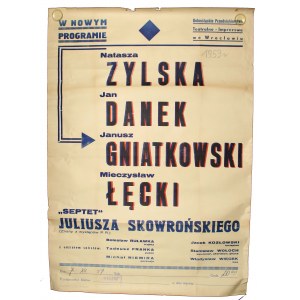 Afisz teatralny PRL - Wrocław 1959 (488)