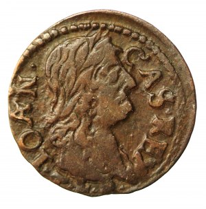 Jan II Kazimír, měděný šilink (boratin) 1664, Vilnius (547)