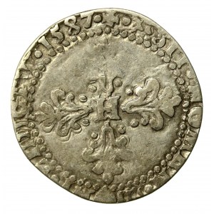 Jindřich z Valois, 1/2 franku (demi frank) 1578 I, Limoges (553)
