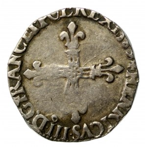 Jindřich III. z Valois, 1/4 ecu 1582, Rennes (556)