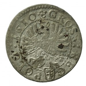 Zikmund III Vasa, Grosz 1610, Krakov (601)