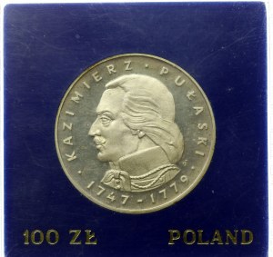 PRL, 100 zl. 1976, Casimir Pulaski (602)