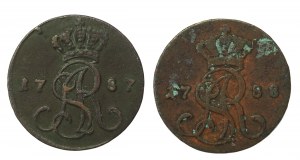 Stanisław August Poniatowski, sada grošů 1787 a 1788, Varšava (605)