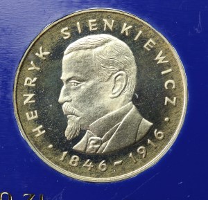 Polská lidová republika, 100 zlotých 1977, Henryk Sienkiewicz (606)