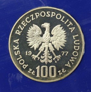 Polská lidová republika, 100 zlotých 1977, Henryk Sienkiewicz (606)