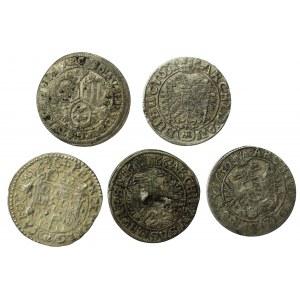 Austria, set of 3 krajcars 1630-1666. total of 4 pieces. (609)
