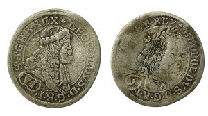 Austria, Leopold I, 6 krajcars 1674-1679; total of 2 pcs. (613)