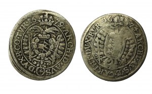 Austria, Leopold I, 6 krajcars 1674-1679; total of 2 pcs. (613)