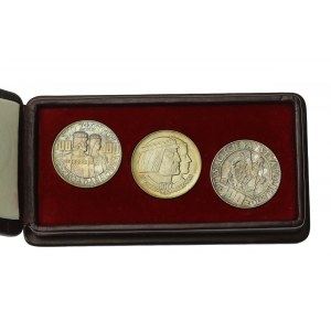 People's Republic of Poland, set, Mieszko and Dabrowa 100 gold 1966 - sample and circulation (615)
