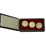 People's Republic of Poland, set, Mieszko and Dabrowa 100 gold 1966 - sample and circulation (615)