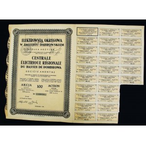 Elektrownia Okręgowa w Zagłębiu Dąbrowskim SA, 100 zl. 1935 (623)