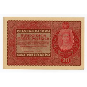 II RP, 20 mkp 1919 II Serja DW (256)