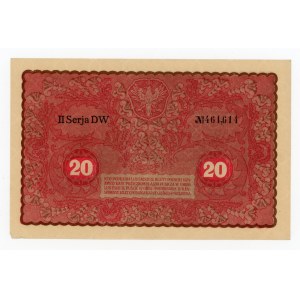 II RP, 20 mkp 1919 II Serja DW (256)