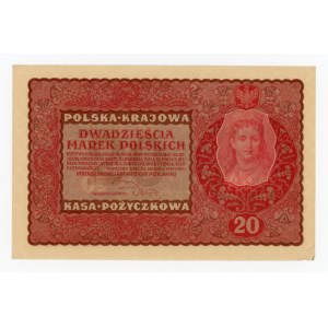 II RP, 20 mkp 1919 II Serja DW (258)