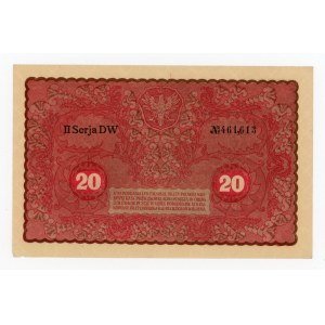 II RP, 20 mkp 1919 II Serja DW (258)