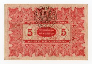 Częstochowa, 5 rublů 1915 A (261)