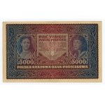 II RP, zestaw 1/2 - 5000 mkp 1919/1920. Razem 8 szt. (262)