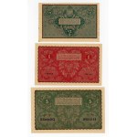 II RP, zestaw 1/2 - 5000 mkp 1919/1920. Razem 8 szt. (262)