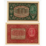 II RP, zestaw 1/2 - 5000 mkp 1919/1920. Razem 8 szt. (262)