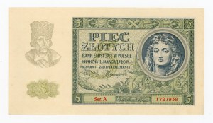 GG, 5 zl. 1940 A (349)