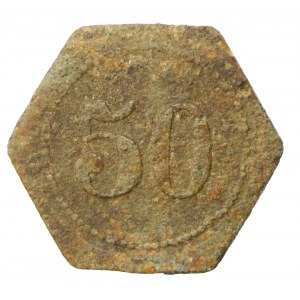 Modlin, Dům vojáka / Soldatenheim, 50 fenig. Velmi vzácné (827)