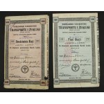 Warsaw Transport and Shipping Association, 5 and 20 shares. Total of 2 pcs. (629)