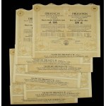 Conversion Loan of the City of Warsaw - bond 228 zlotys 1930 Set of 6 pcs. (641)