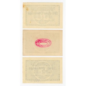 Lipinki Luzycki/Linderode; 5, 10 and 50 fenig 1921 (467)