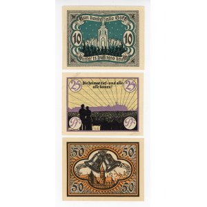 Malbork/Marienburg; Magistrat; 10, 25 i 50 fenigów 1920 (469)
