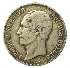 Belgium, Leopold I, 5 francs 1849 (708)