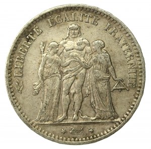 France, Second Republic, 5 francs 1849, Paris (710)