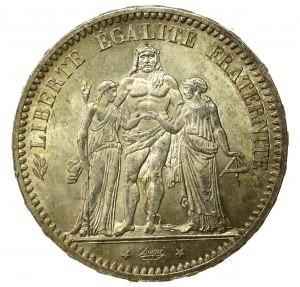 France, Third Republic, 5 francs 1873, Paris (711)