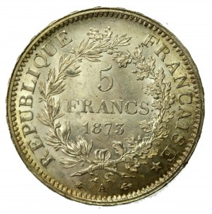 France, Third Republic, 5 francs 1873, Paris (711)