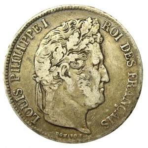 Francie, Ludvík Filip I., 5 franků 1835, Toulouse (714)