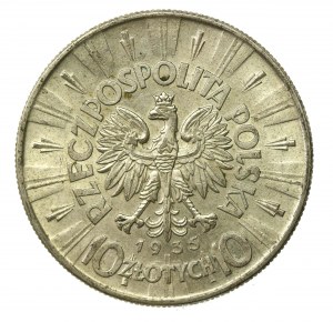 Druhá republika, 10 zlotých 1935 Piłsudski (753)
